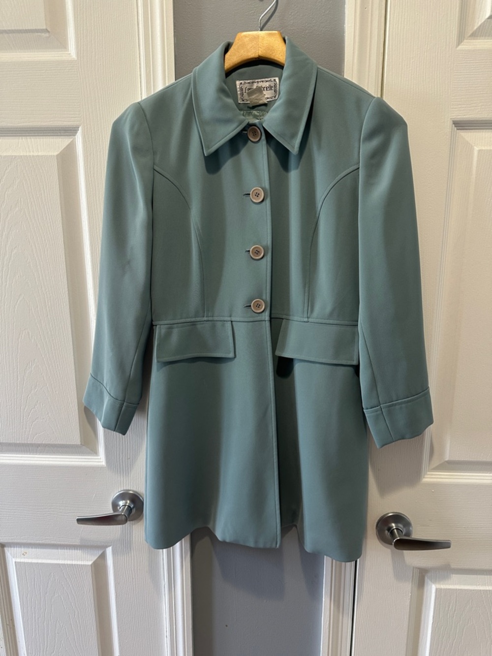 Mint Green Button-up Blazer
